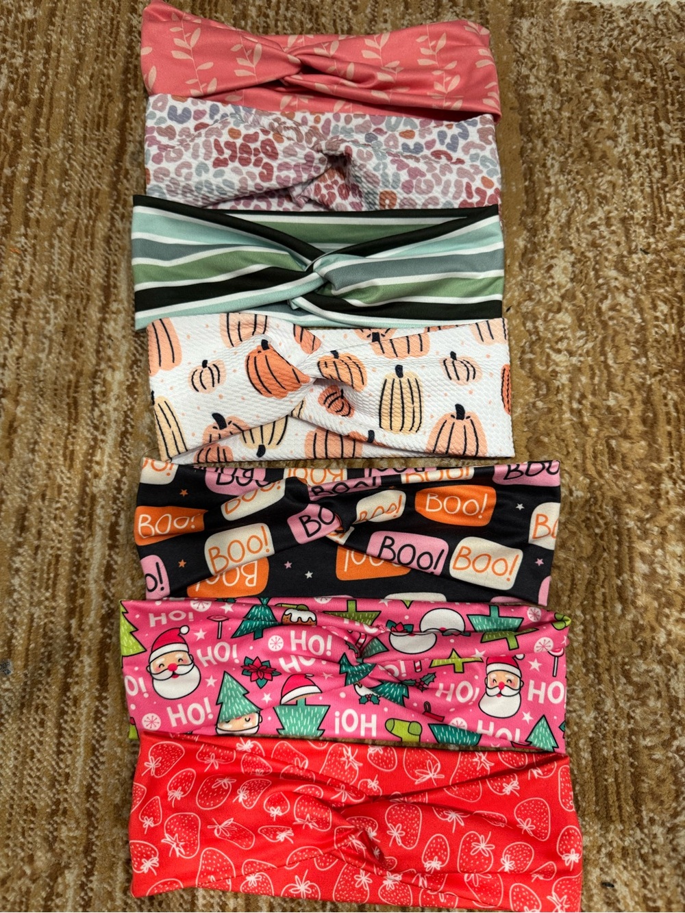 Set of 7 New, Unworn Handmade Adult Size Headwrap Headbands